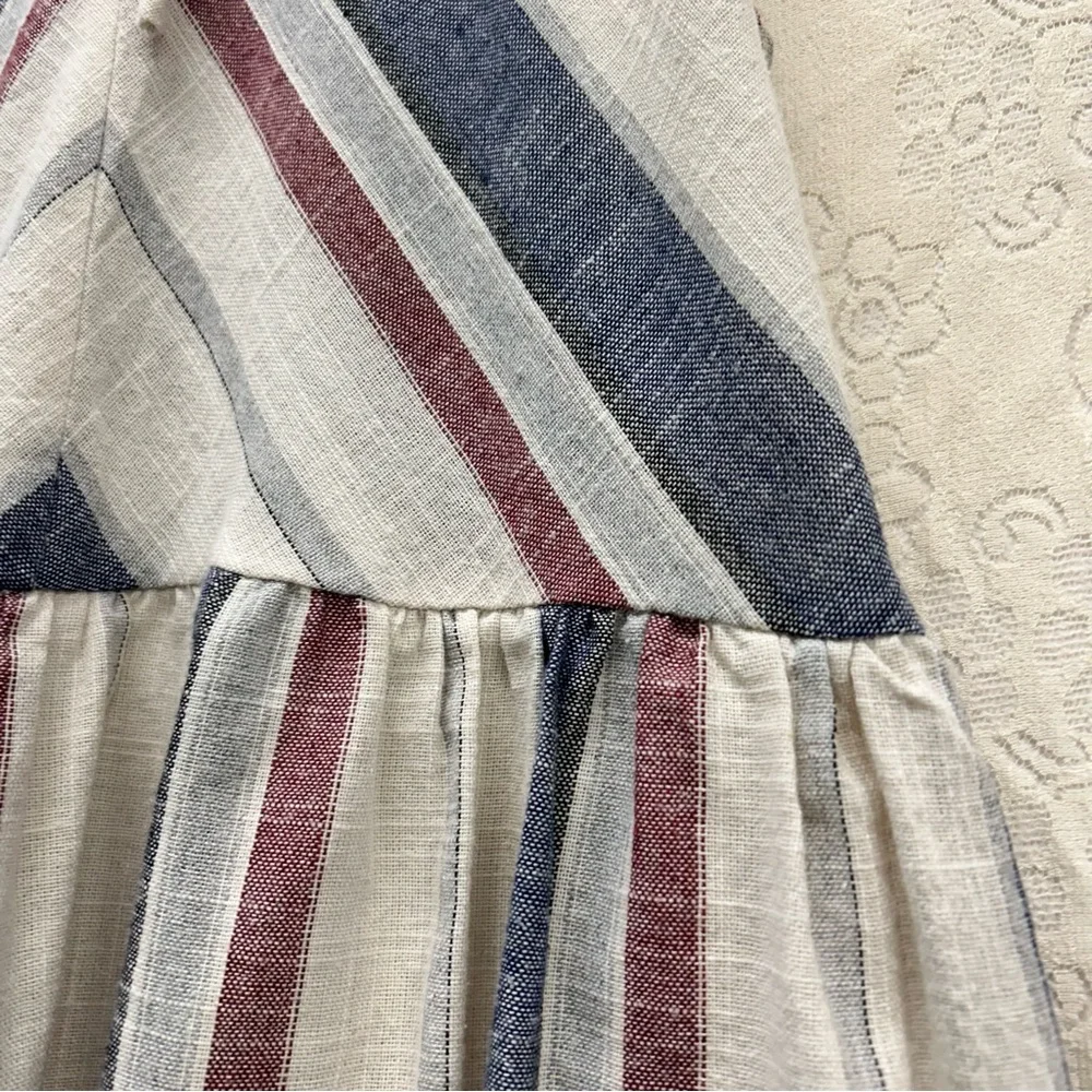 PinkBlush Cotton Striped Halter Neck Maternity Dress size large - Picture 5 of 15